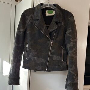 Anthropologie Green Camouflage Utility Jacket